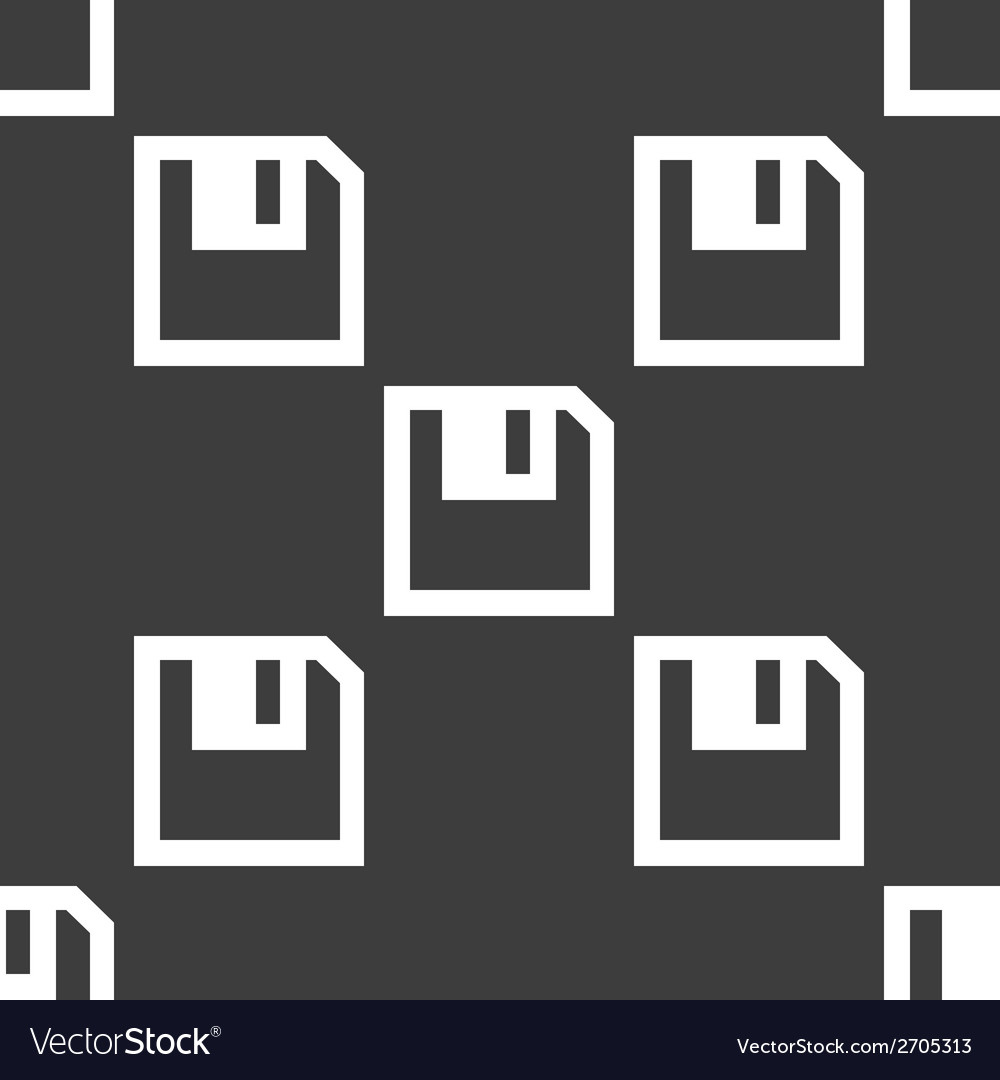 Floppy disk web icon flat design seamless pattern