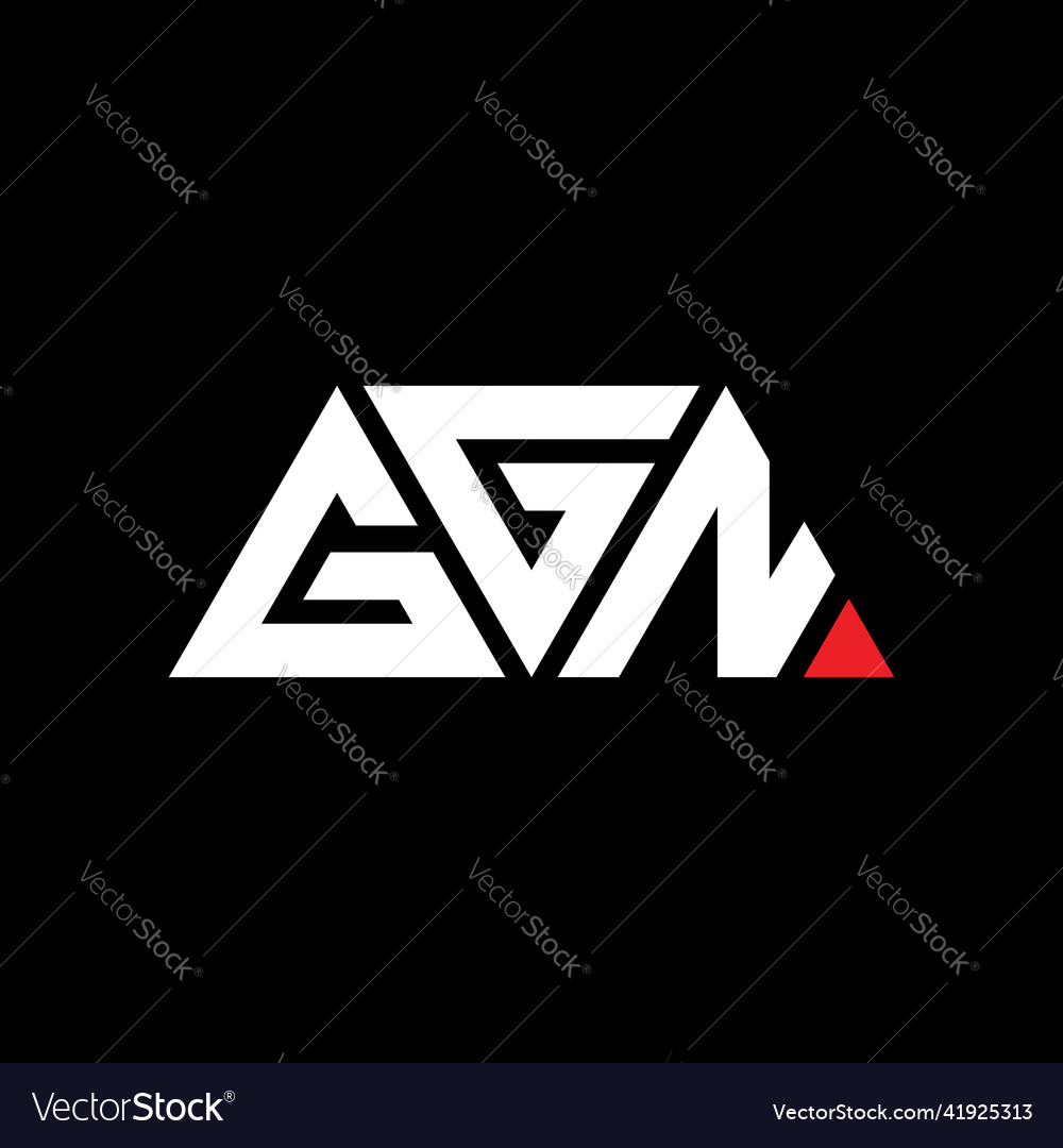 Ggn triangle letter logo design