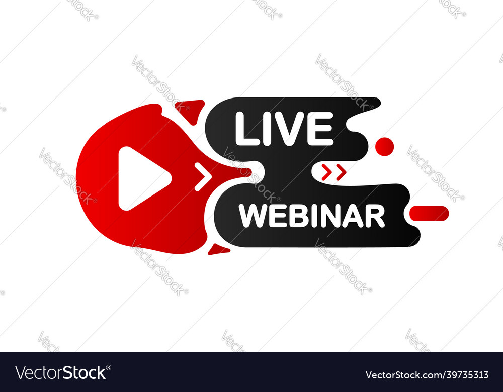 Live webinar banner online virtual video