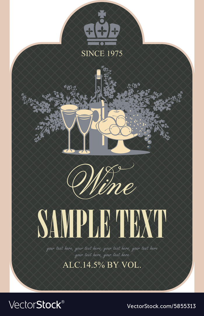 Wine label