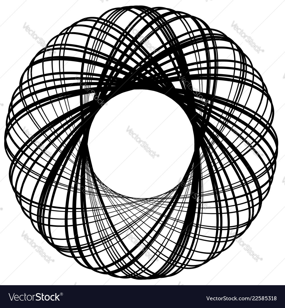 Abstrakte Element kreisförmige Form mit Schnitt vector image Abstrakte Element kreisförmige Form mit Schnitt