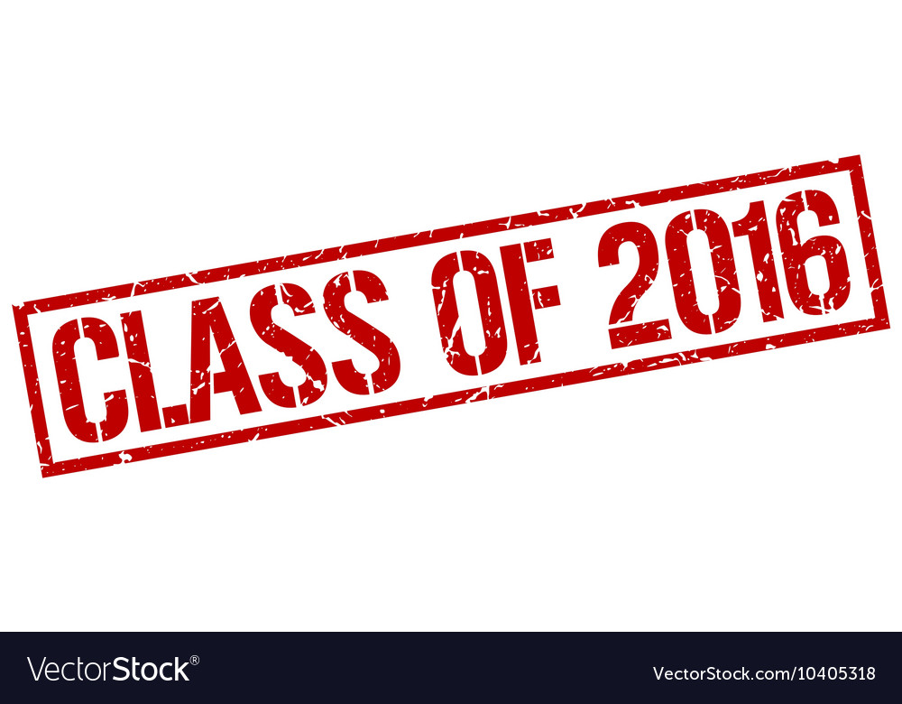 Class of 2016 stamp Royalty Free Vector Image - VectorStock