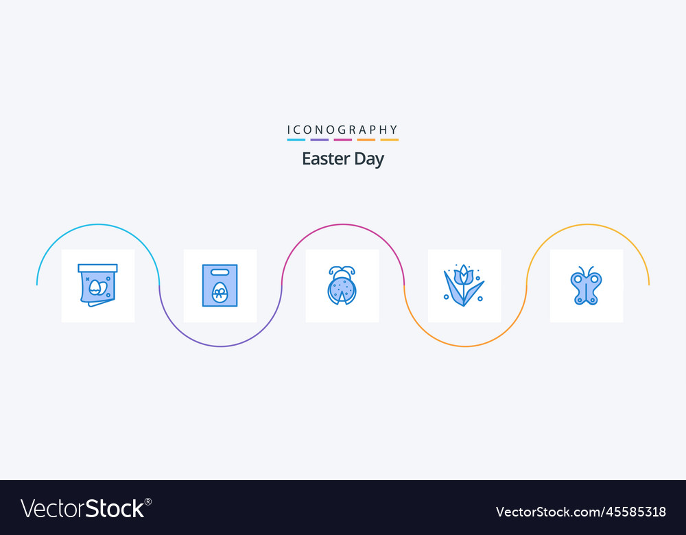 Osterblau 5 Ikonenpackung inklusive Schmetterlingspflanze