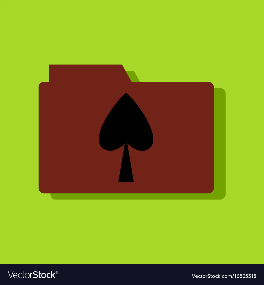 Flat icon design collection spade symbol Vector Image