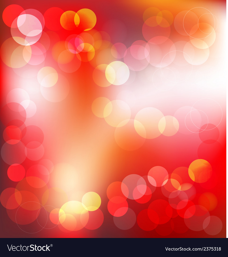 Red elegant abstract background with bokeh lights