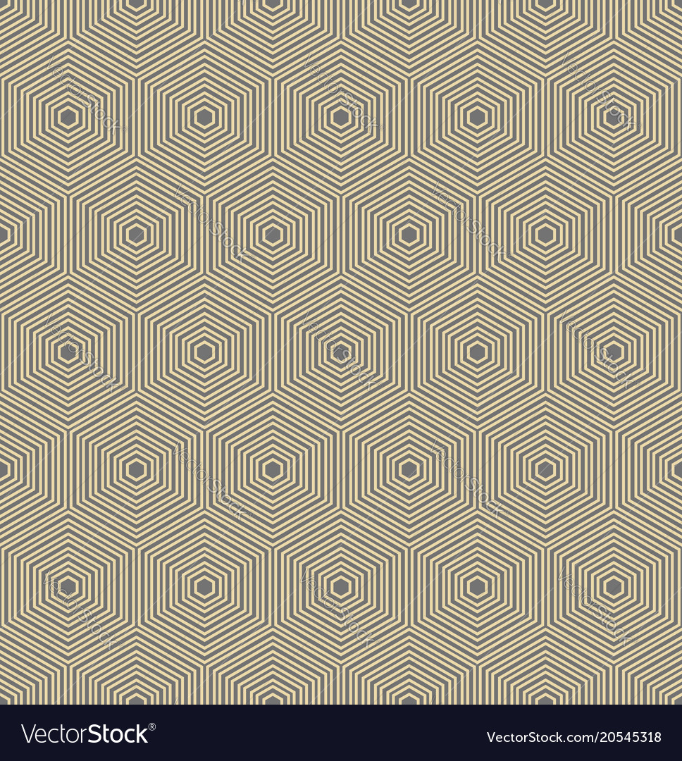 Seamless abstract pattern with hexagons