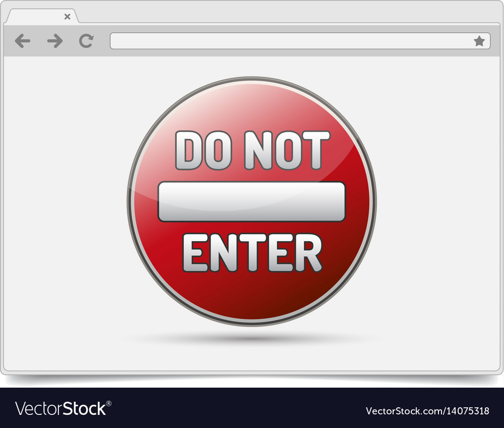 Simple opened browser window on white background