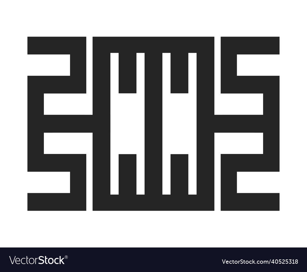 Sm pattern design vector image Sm pattern design