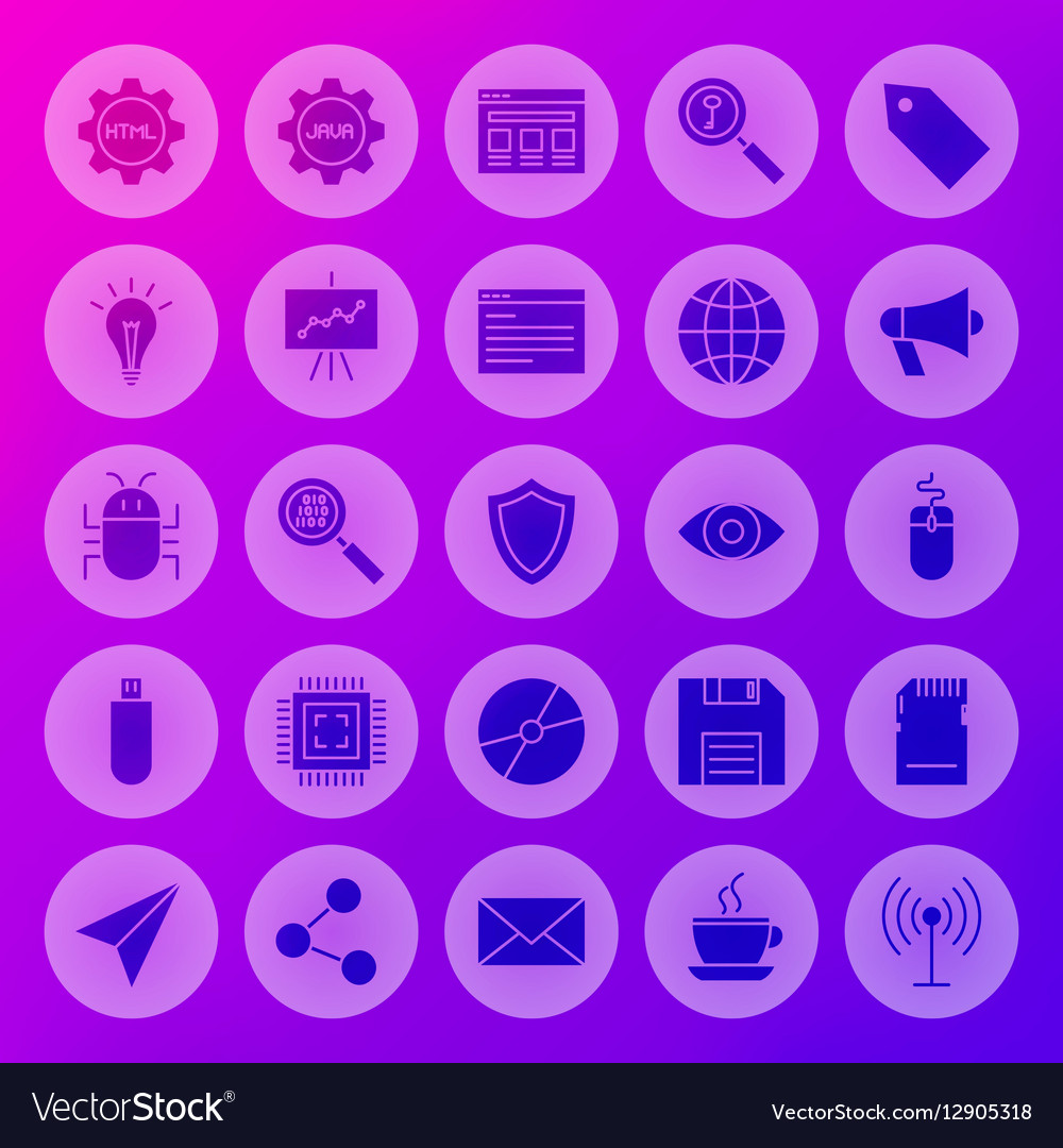Solid circle web computer icons