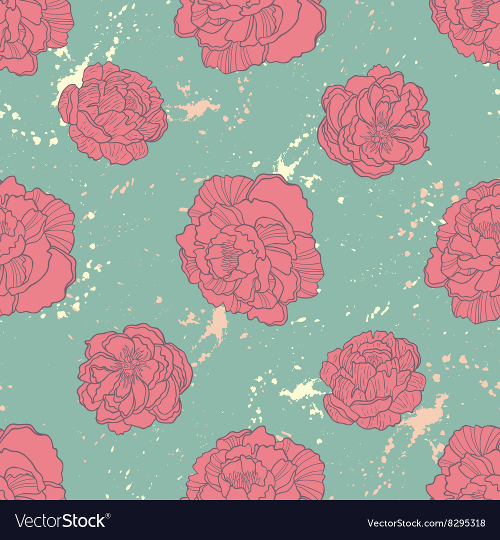 Spring rampage seamless pattern