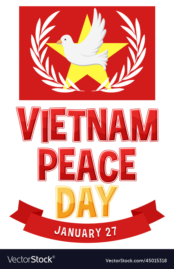 Vietnam peace day banner Royalty Free Vector Image