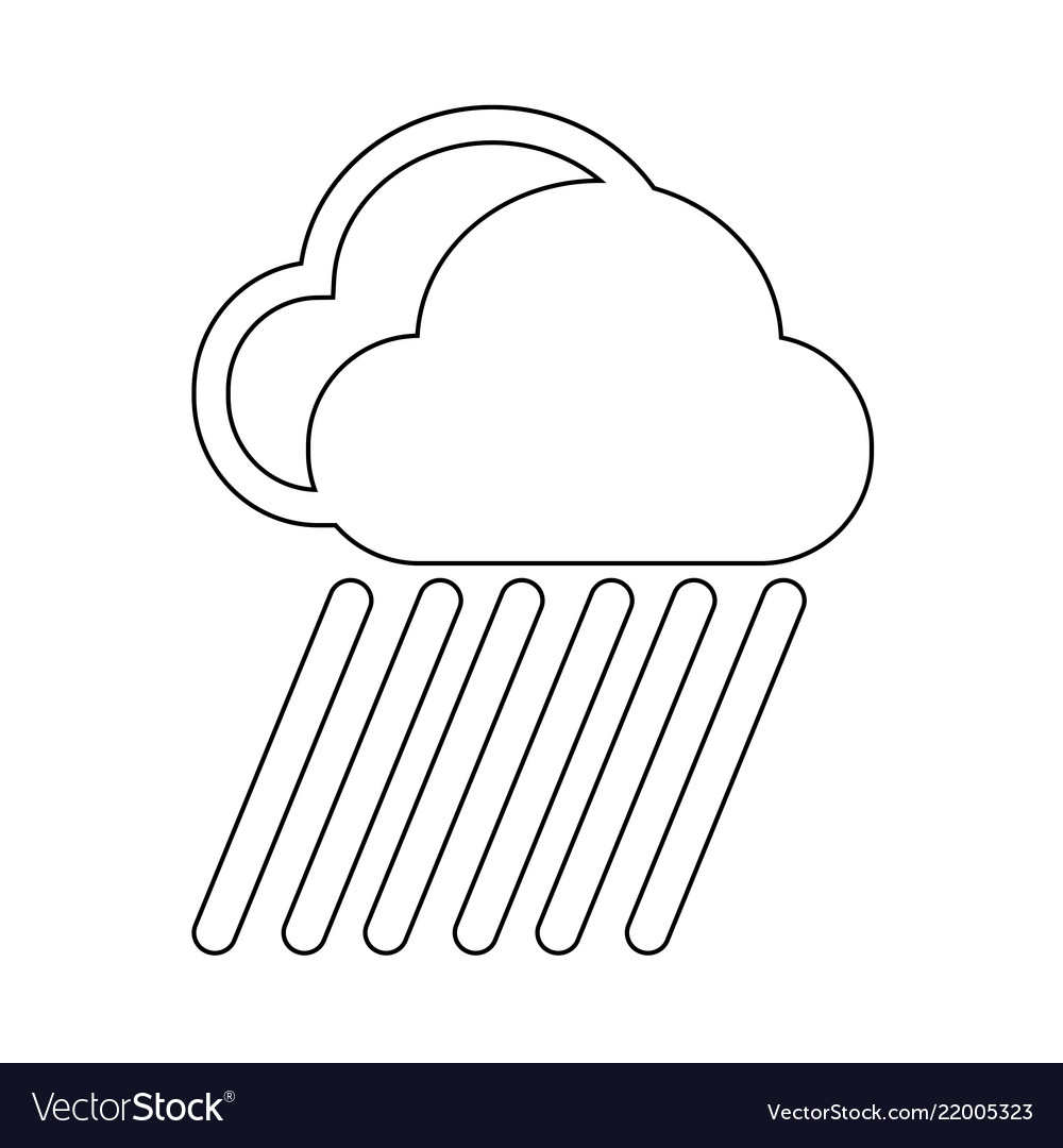 Cloud rain icon