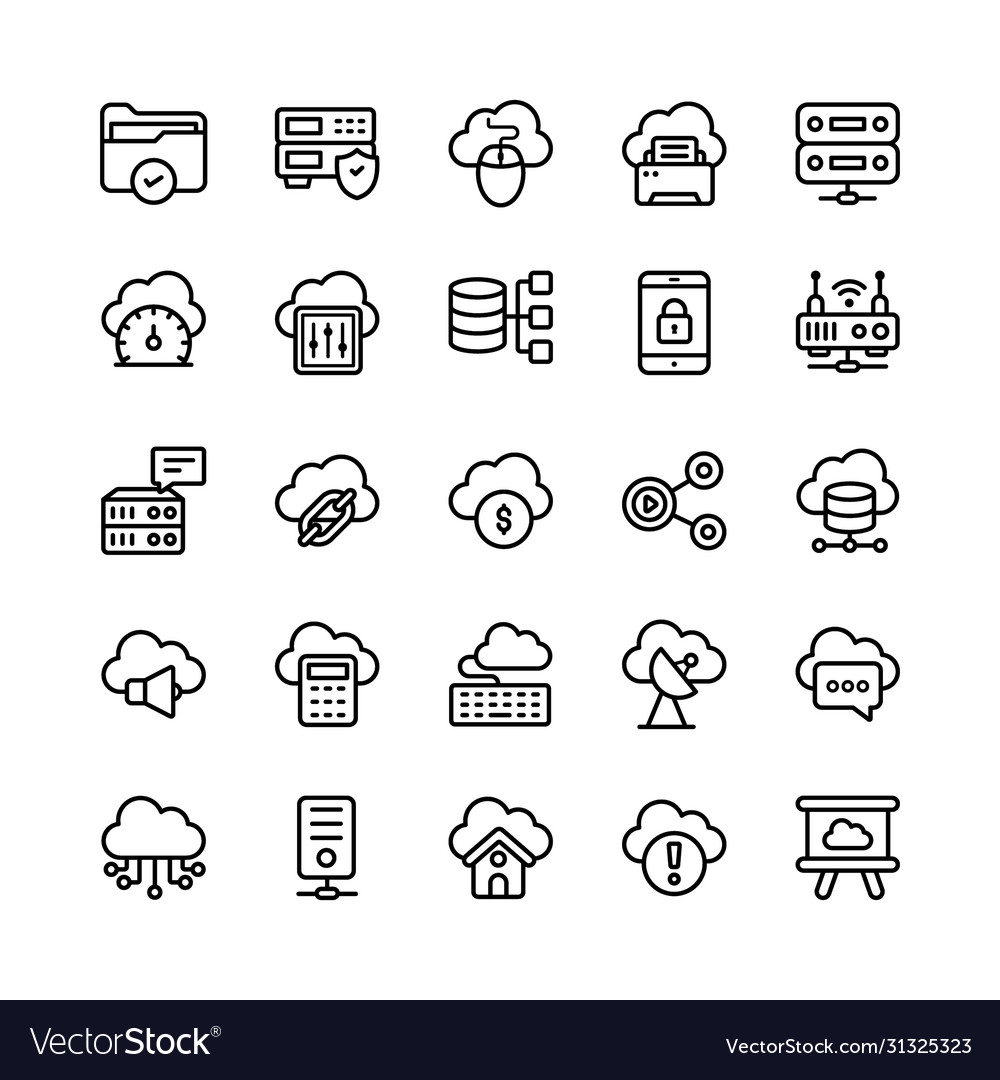 Cloud storage and databases line