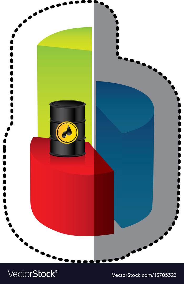 Color data circular graph statistic with barrel