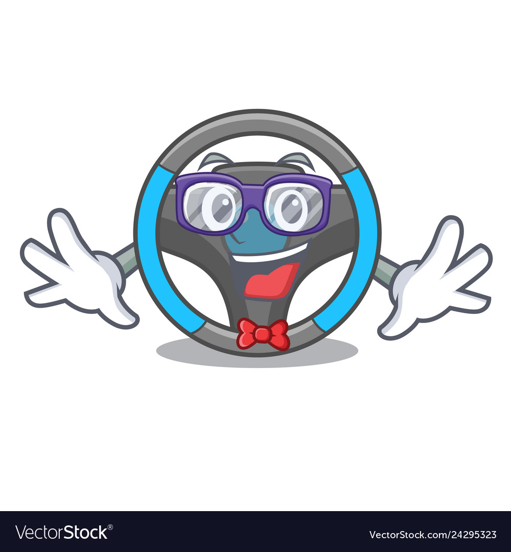 Geek steering wheel in the character shape