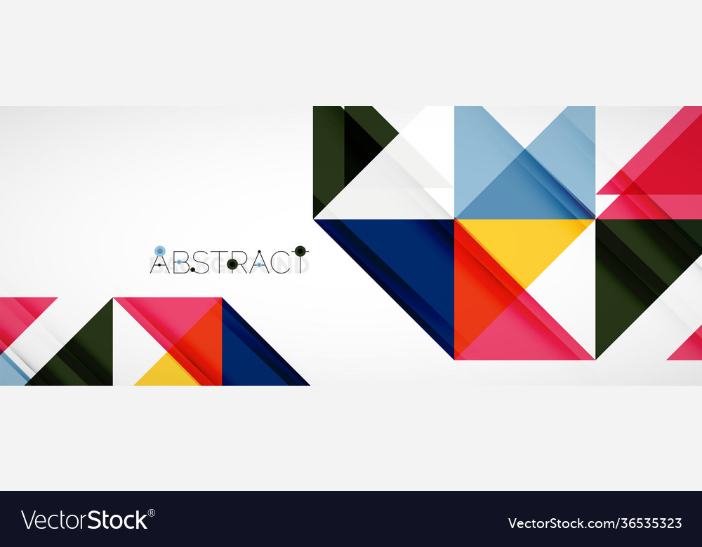 Geometric abstract background techno color vector image Geometric abstract background techno color