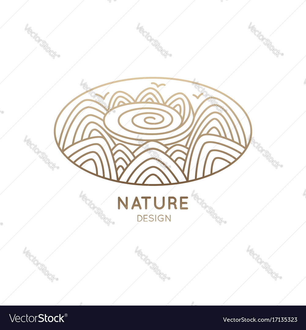 Logo oval nature