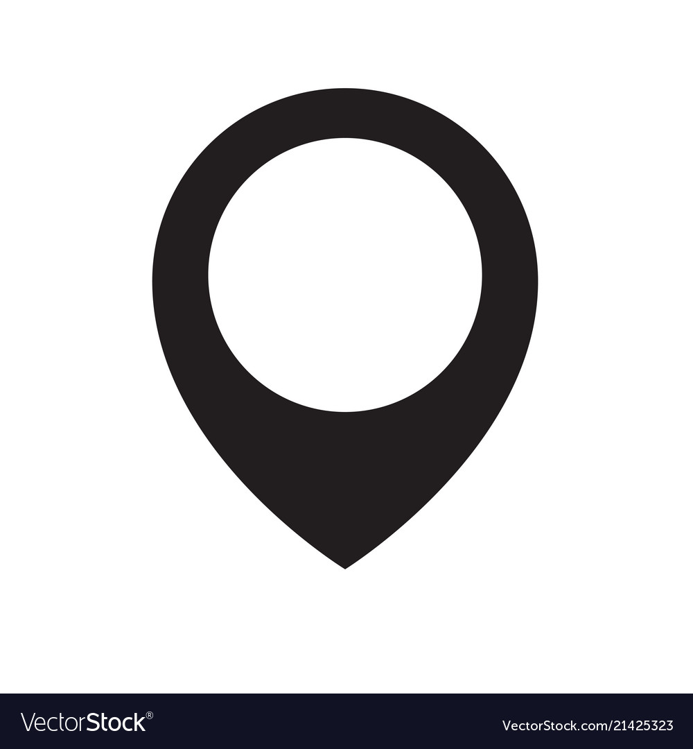 Map pointer icon vector image Map pointer icon