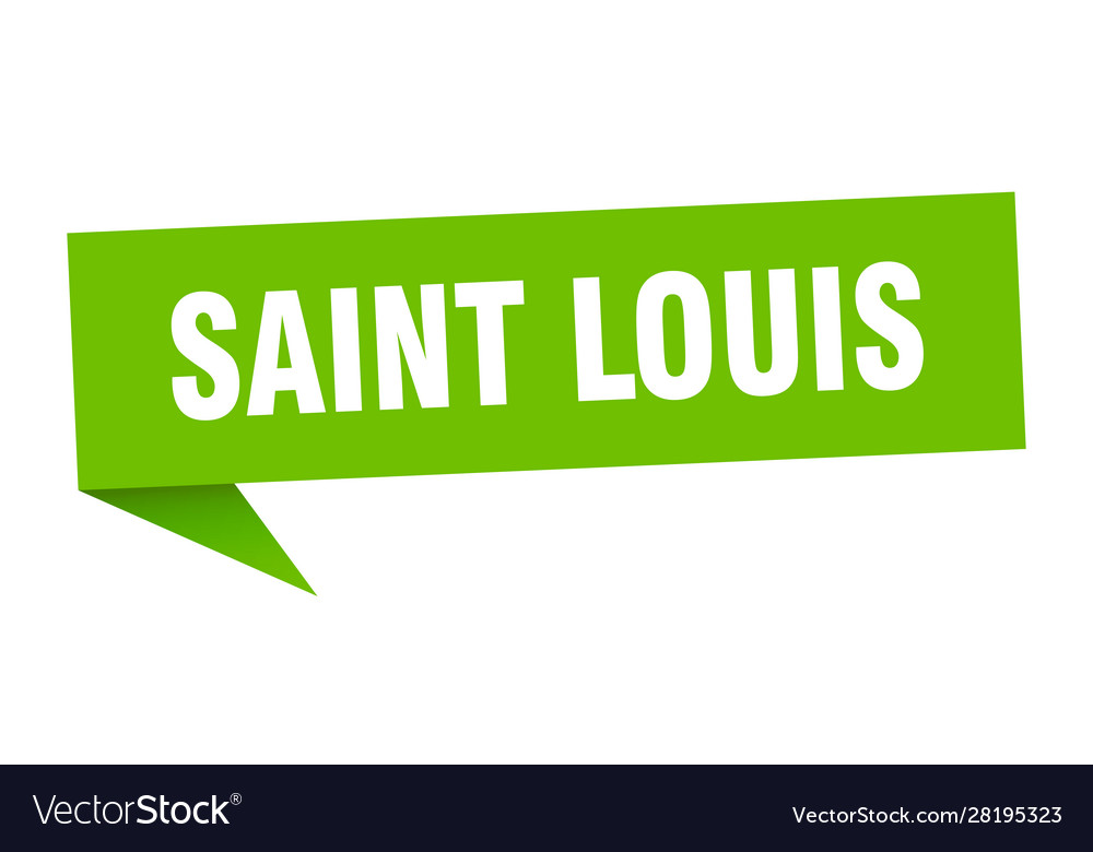 Saint louis sticker green signpost