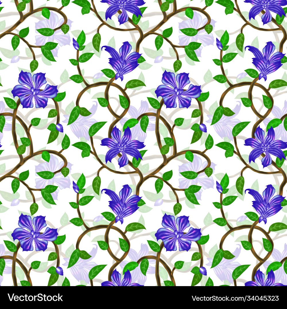 Seamless floral pattern background Royalty Free Vector Image