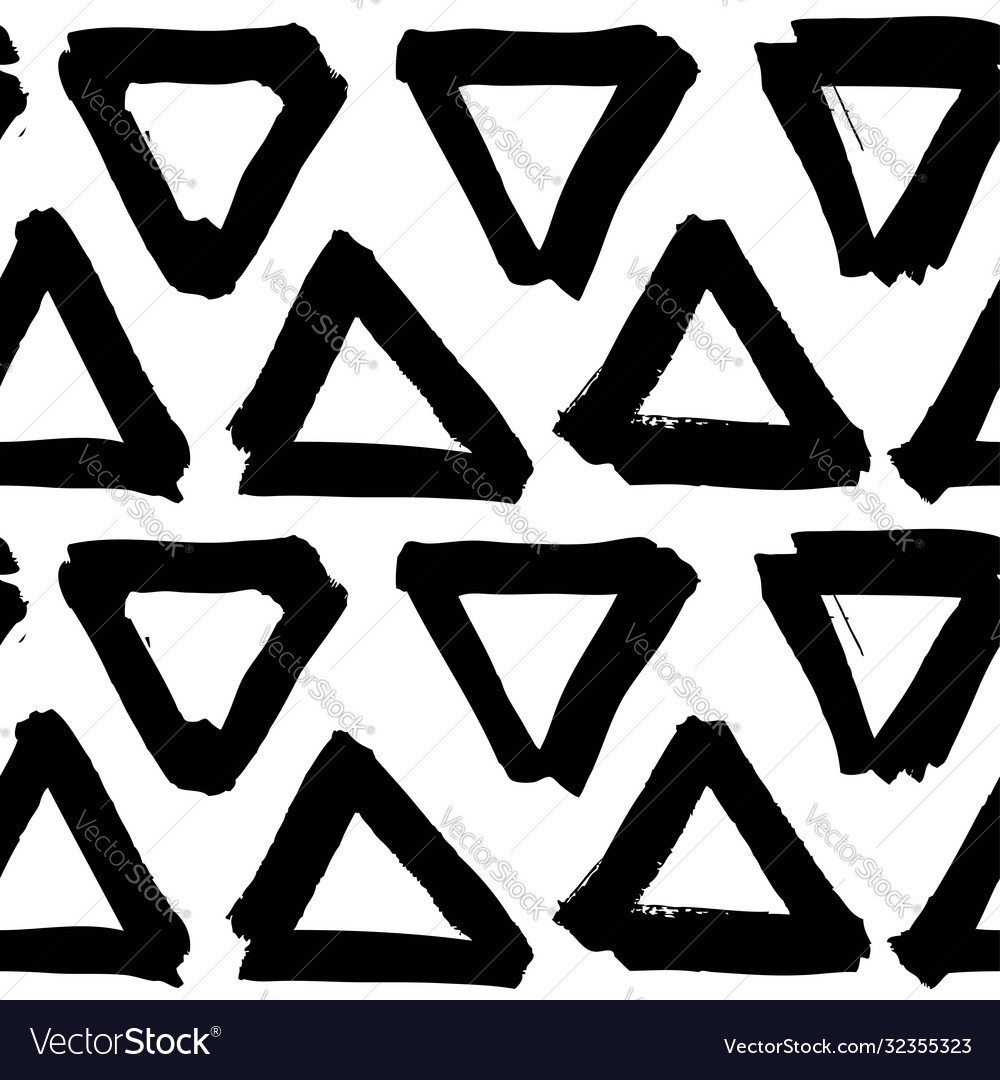 Seamless pattern from triangular figure vector image Seamless pattern from triangular figure