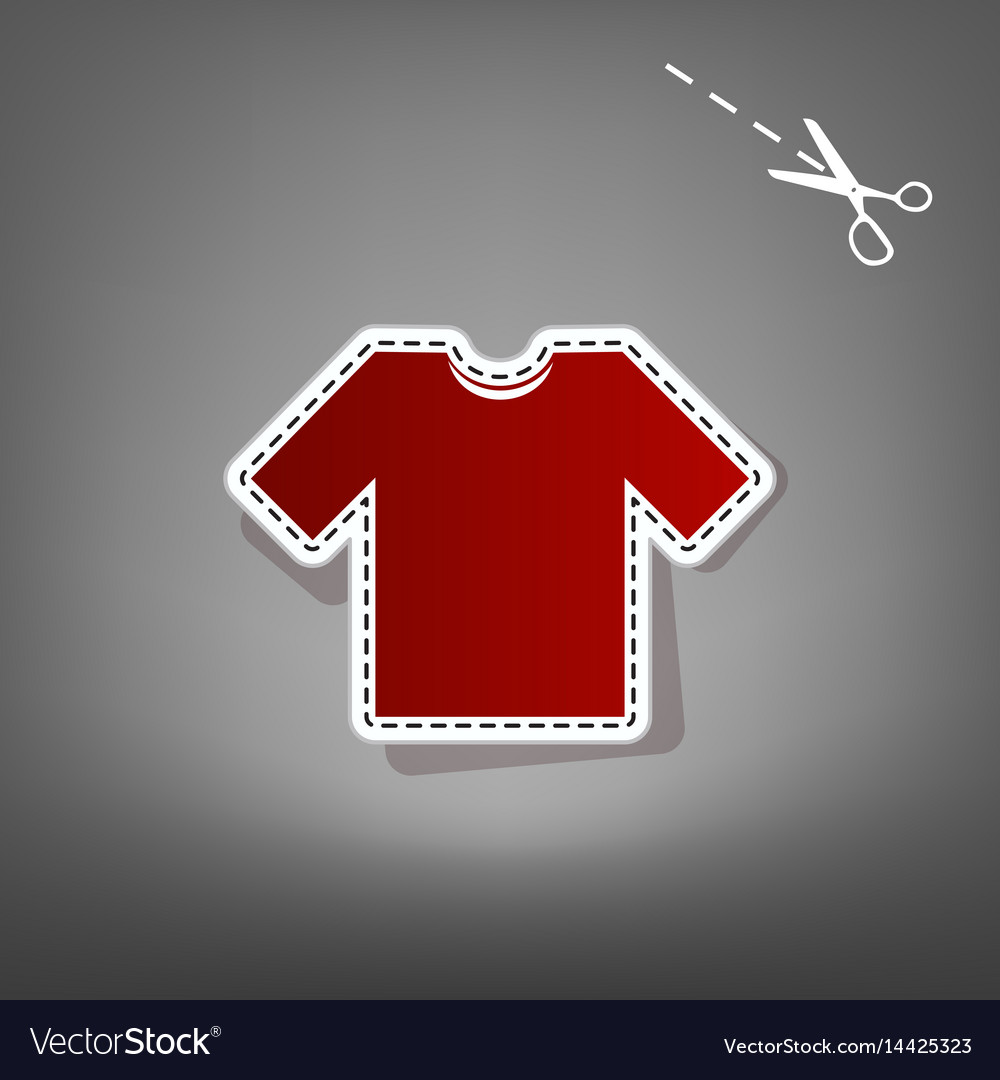 T-Shirt Schild rot Ikone