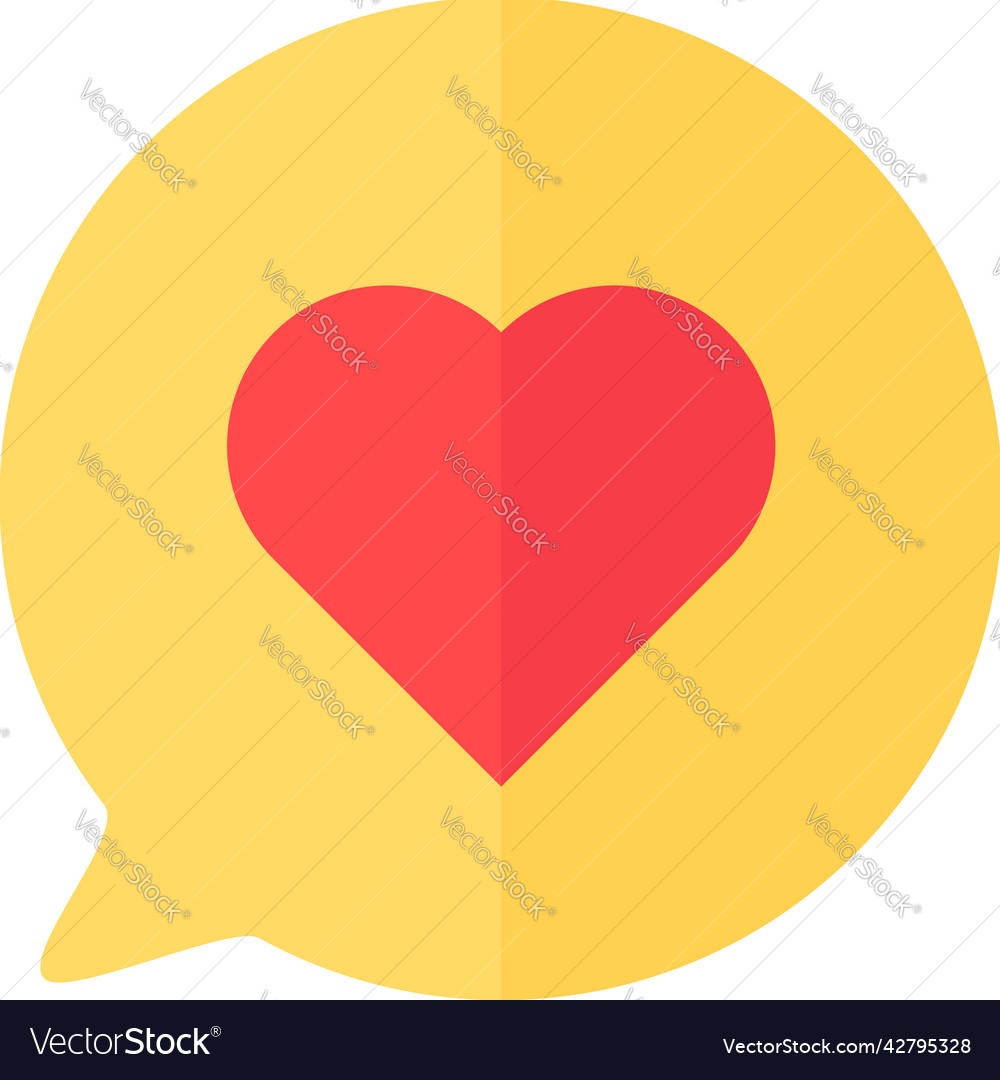 Like social media button in heart form icon