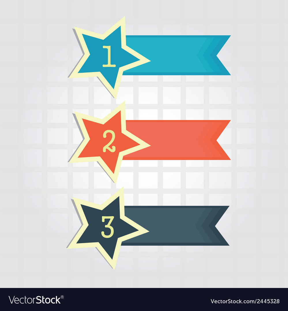 Numerical star over grid background
