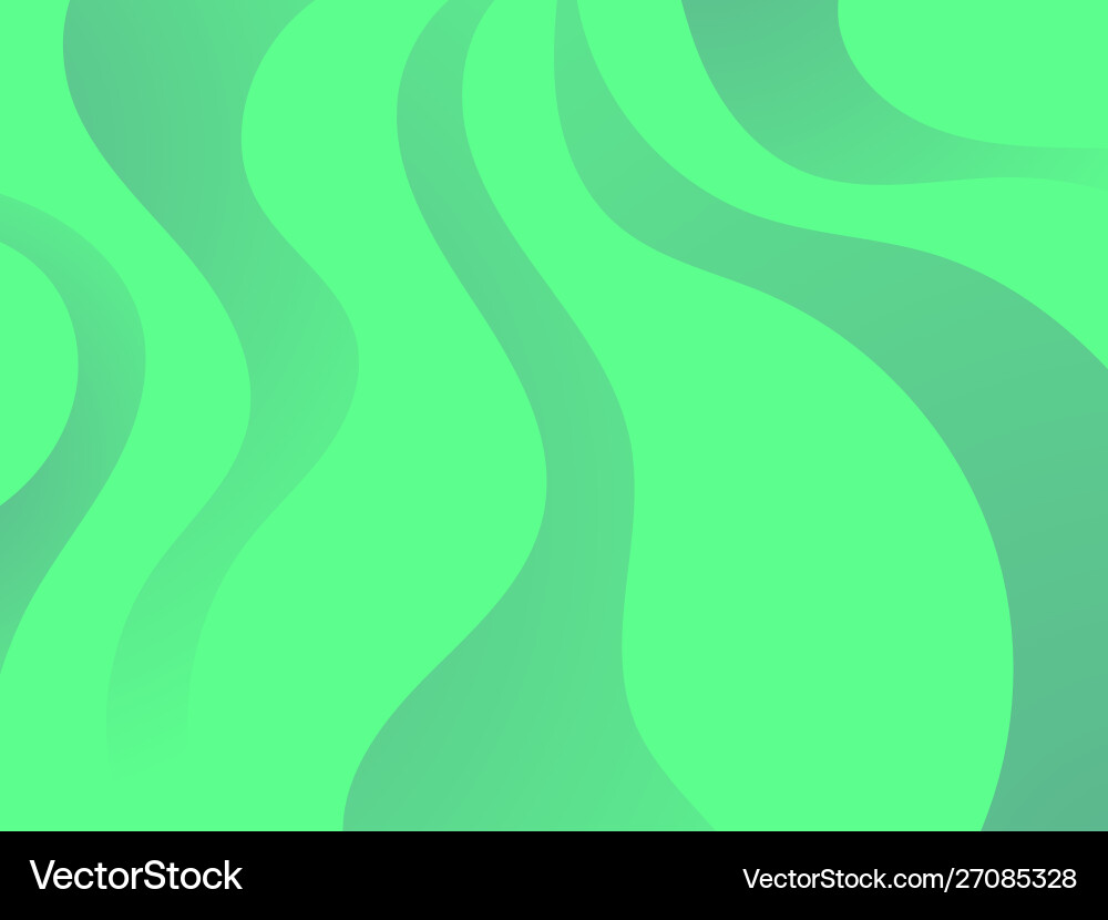Waves with liquid gradient abstract background Vector Image