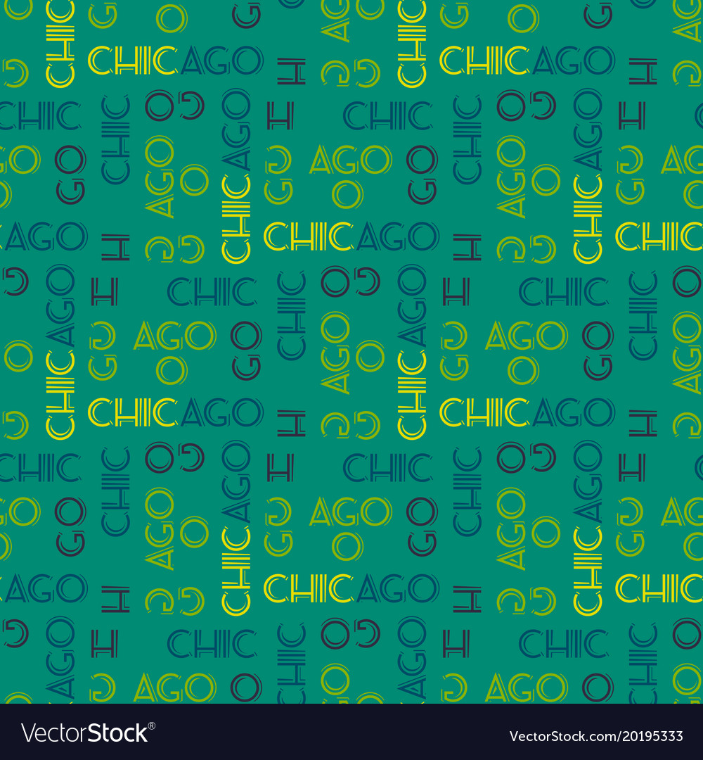 Chicago pattern seamless design