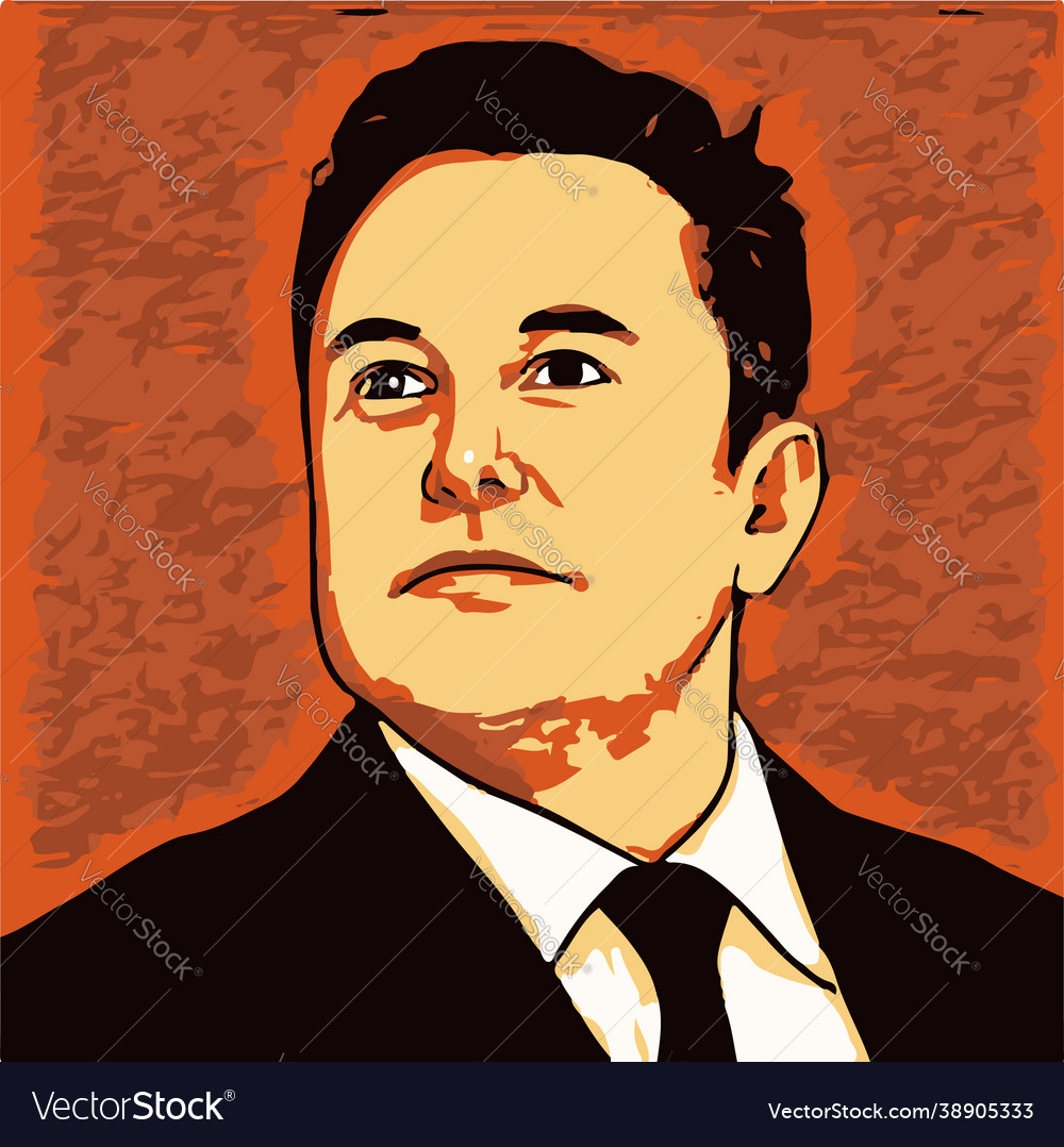 Elon musk Royalty Free Vector Image - VectorStock