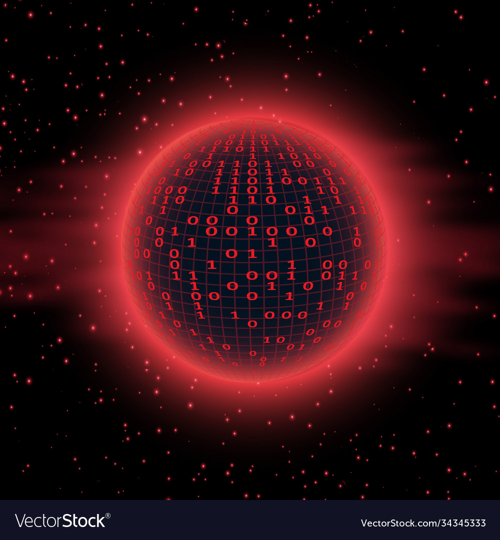Global international connection information data vector image Global international connection information data