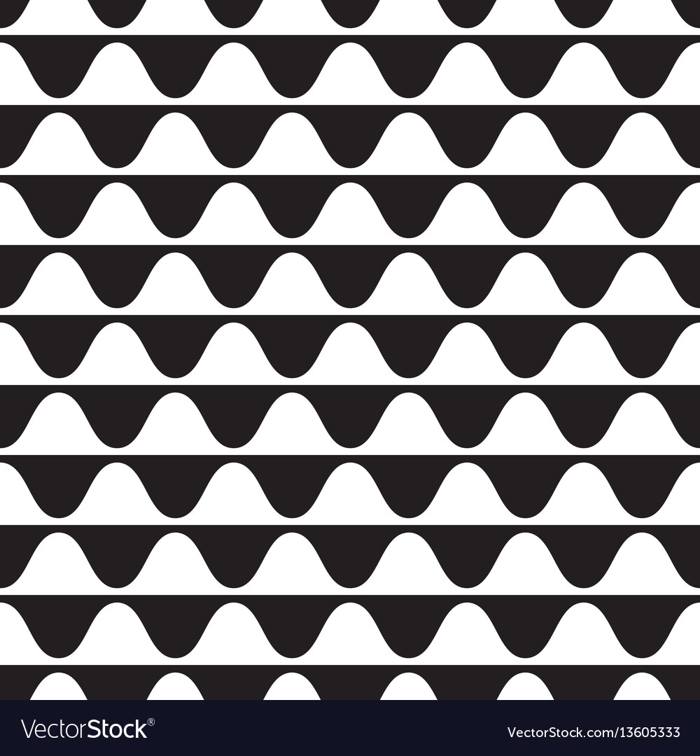 Seamless pattern with waves vector image Seamless pattern with waves