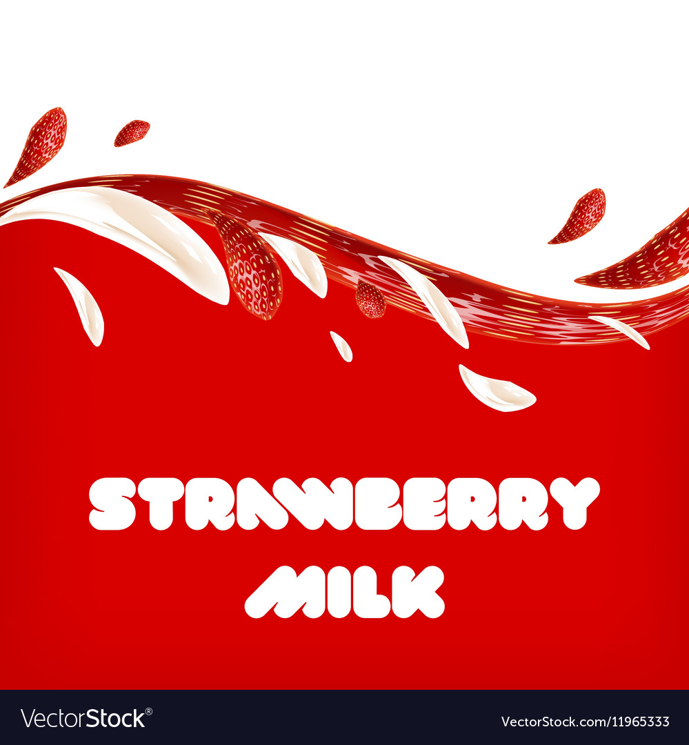 Strawberry milk background