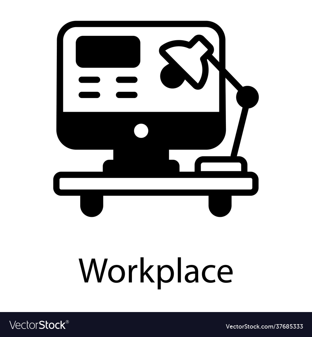 Workplace Royalty Free Vector Image - VectorStock