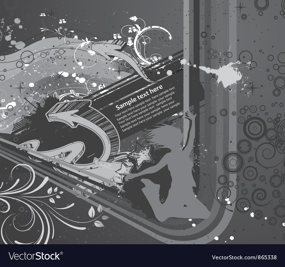 Abstract background with 3d arrows