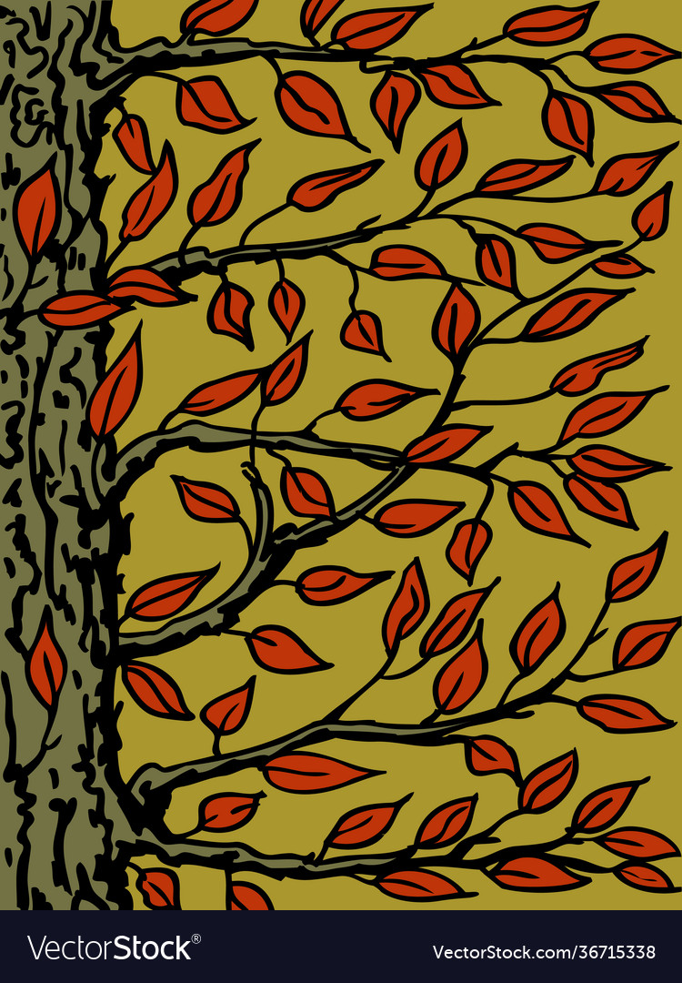 Background with a tree the trunk branches