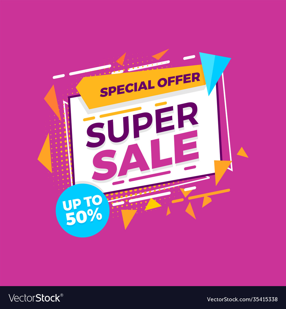 Banner sale advertising discount Royalty Free Vector Image