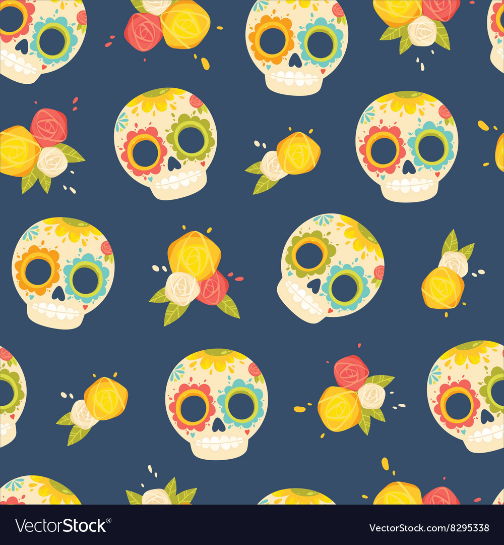 Day of the Dead Sugar Skull Pattern