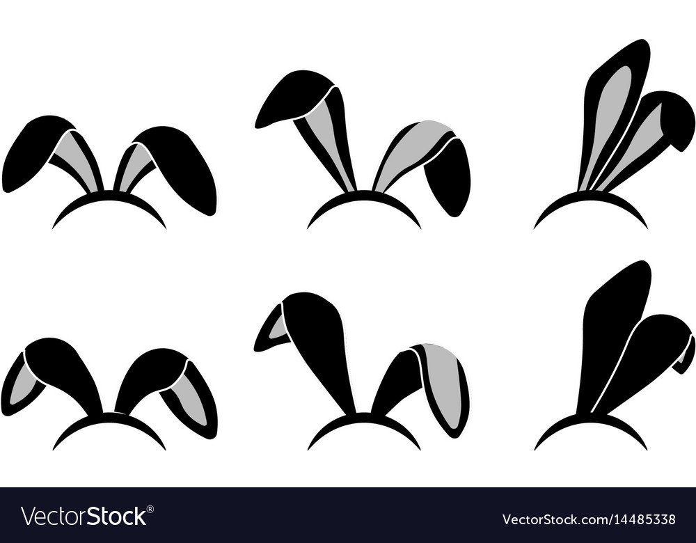 Easter bunny ears mask Royalty Free Vector Image