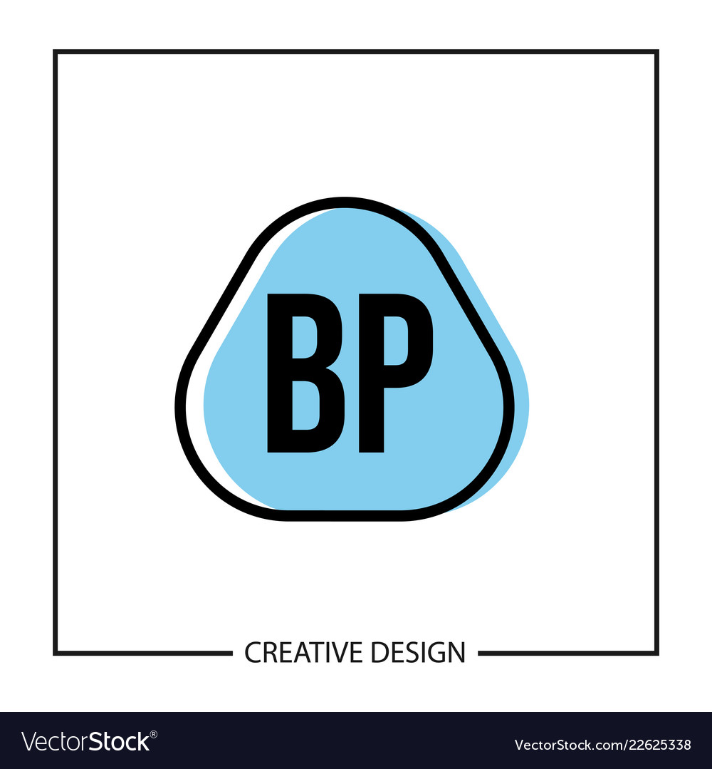 Original Buchstaben bp Logo Vorlage Design