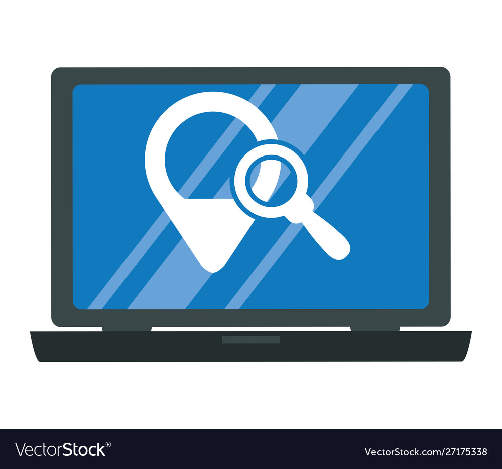 Laptop with pointer location and magnifying