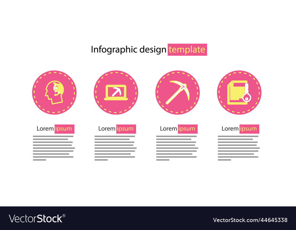 Set line pickaxe smart contract mining vector image Set line pickaxe smart contract mining