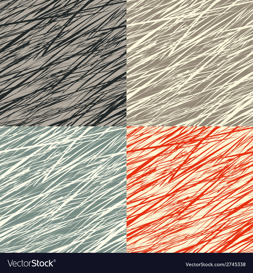 Set of seamless patterns with grunge texture