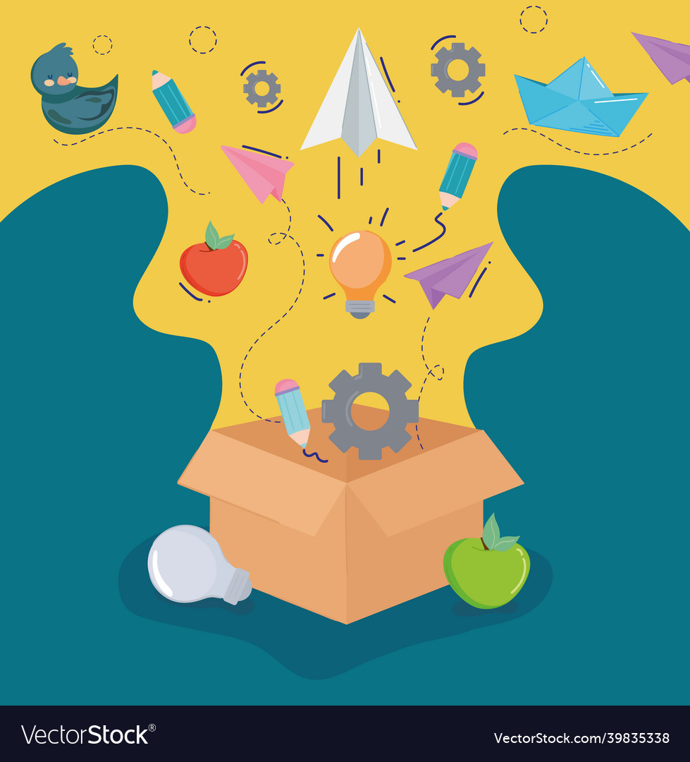 Unique creativity and imagination Royalty Free Vector Image