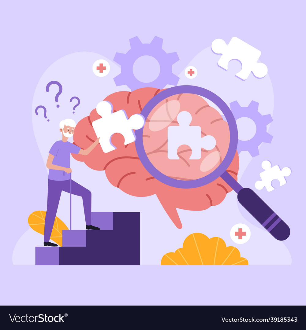 Abstract alzheimer concept