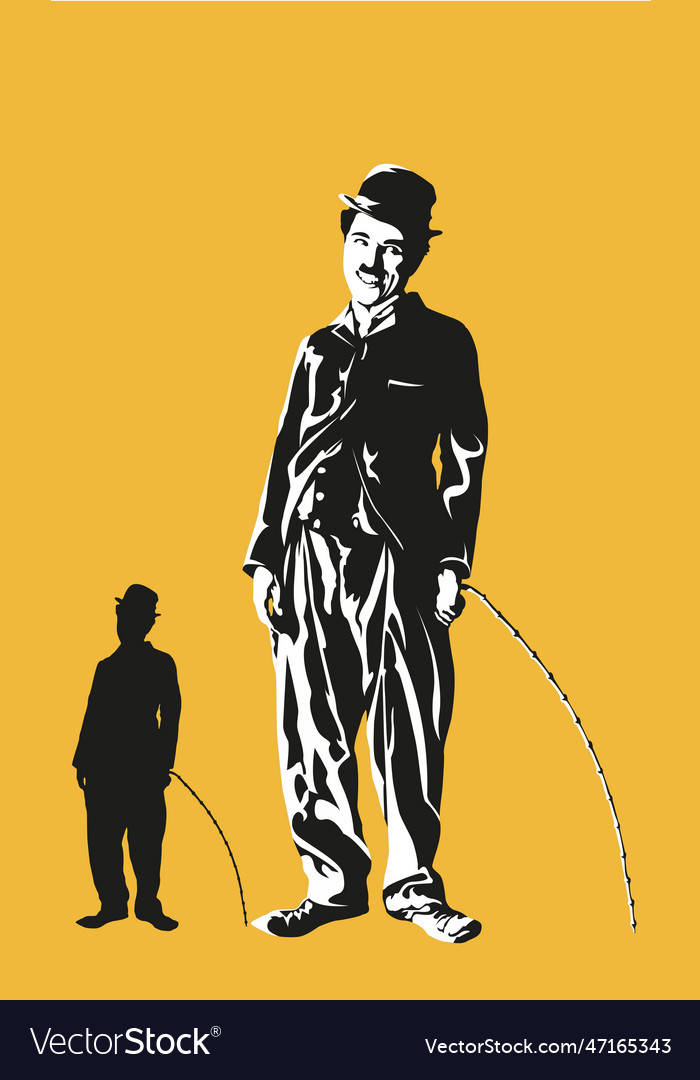 Charlie chaplin silhouette