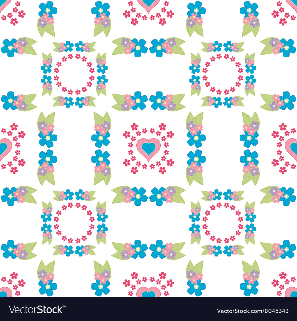 Floral background seamless pattern