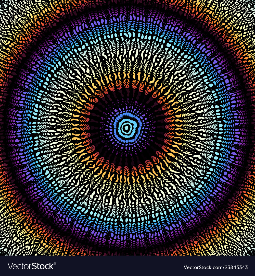 Mosaic art pattern curved image vector image Mosaic art pattern curved image