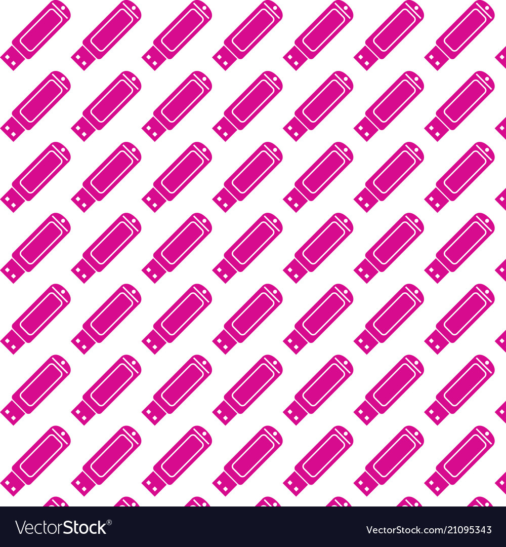 Usb flash drive pattern background vector image Usb flash drive pattern background